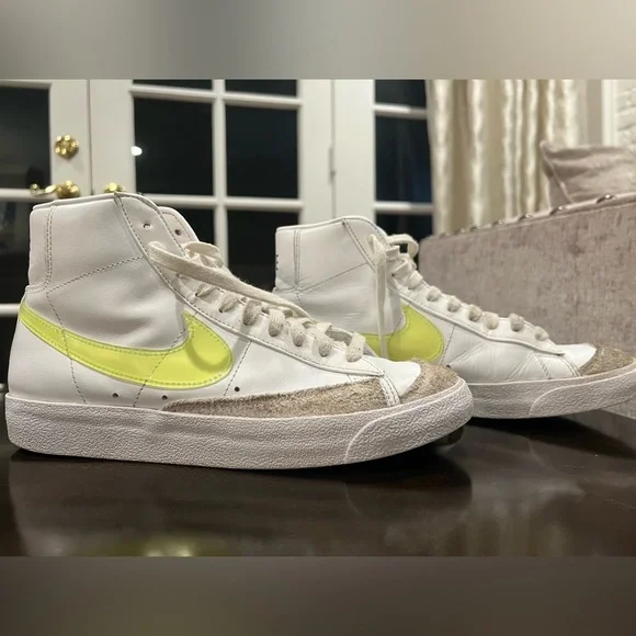 Nike Shoes Womens Blazer Mid 77 Essential White Volt 22 Poshmark
